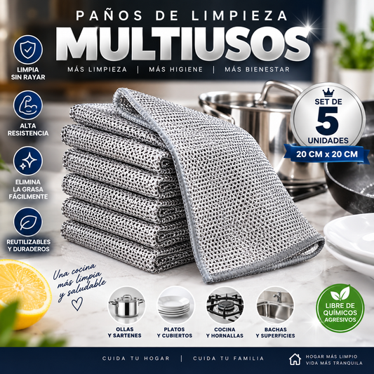CLEANMAX™ – Fibra Suave de Acero 304 | Limpieza eficaz sin esfuerzo