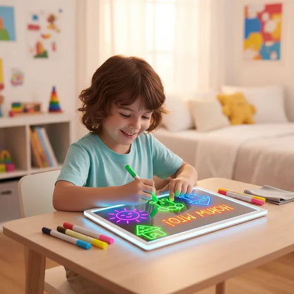 👨‍👩‍👧‍👦 El mejor Regalo Educativo🎁  — Pizarra LED Acrílica 🚀(Últimas Unidades)