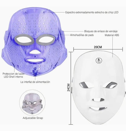 DERMAGLOW™ - Máscara LED Facial Inalámbrica