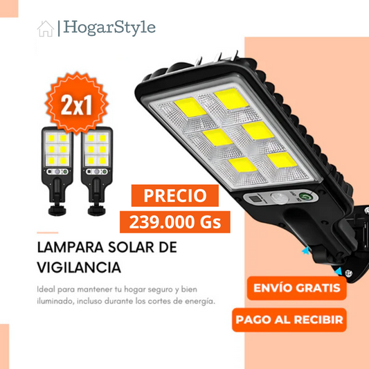 LÁMPARA SOLAR DE VIGILANCIA (2x1)