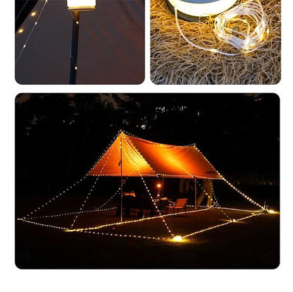 SolarGlow 8™ – Luces LED solares y USB retráctiles.