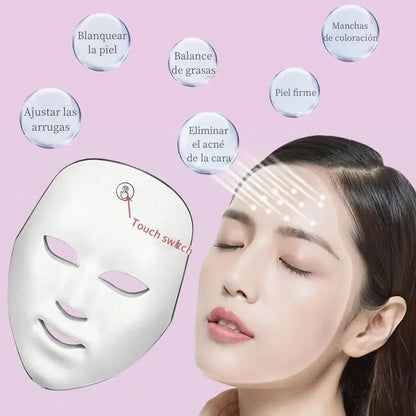 DERMAGLOW™ - Máscara LED Facial Inalámbrica