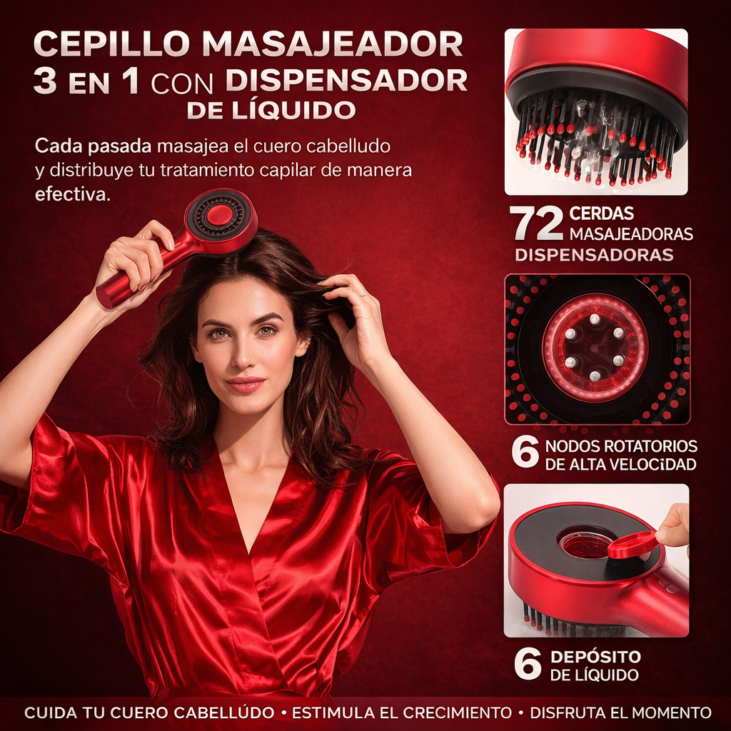 HairRelax 360™ - Masajeador Inteligente para Cuero Cabelludo