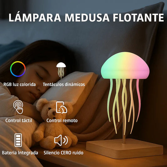 Lámpara Medusa – Multicolor con Movimiento Realista