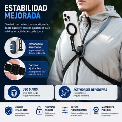 SOPORTE MAGNÉTICO MULTIÁNGULO DE CUELLO