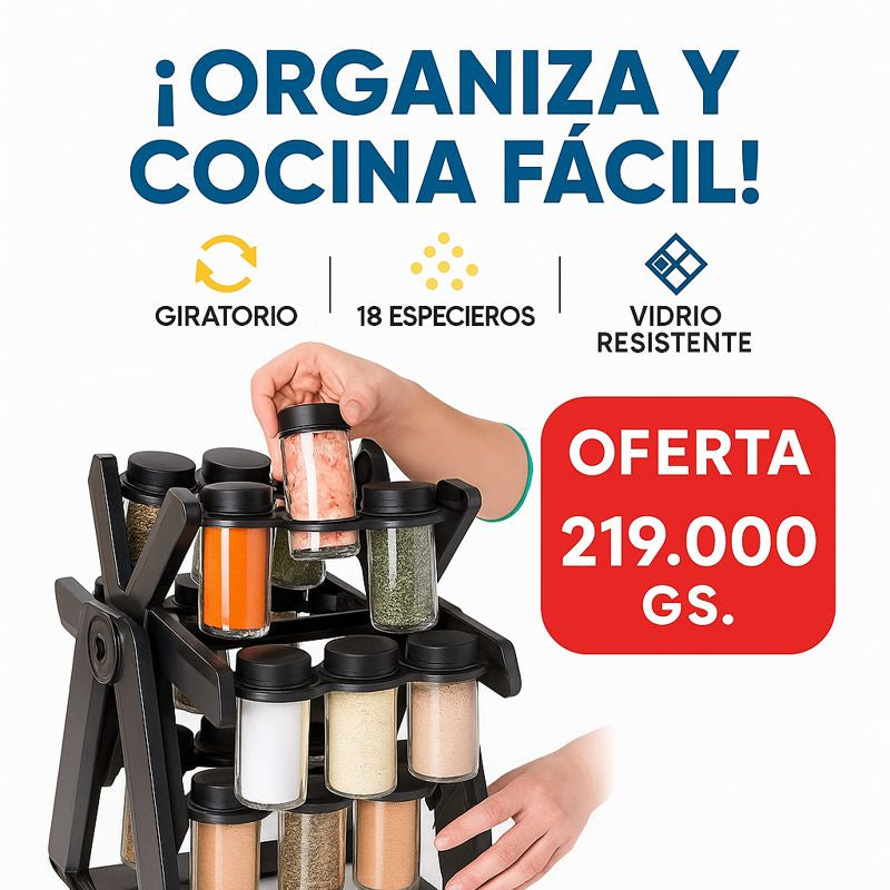 EasySpice™ – Organizador Giratorio 360°