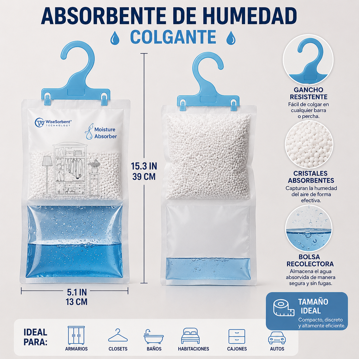 HydroShield™ - Absorbente Inteligente de Humedad
