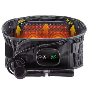 Alivium Pro™ Cinturón Térmico Lumbar y Ciática con Masaje 2 en 1.