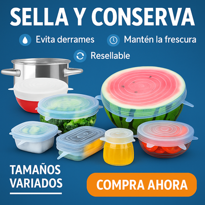 Tapas de Silicona Alifresh®- Reutilizables & ecológicas