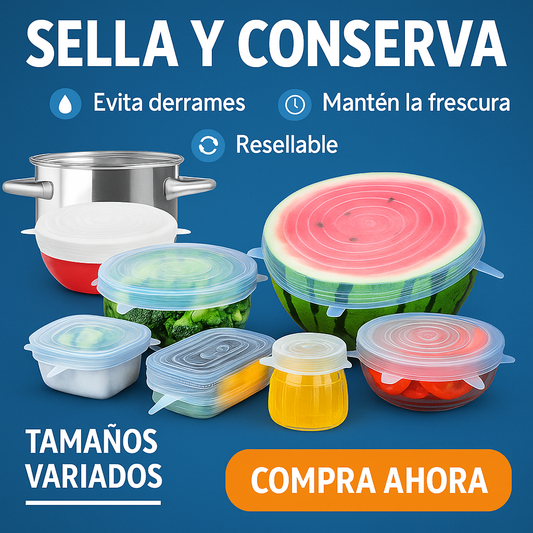 Tapas de Silicona Alifresh®- Reutilizables & ecológicas