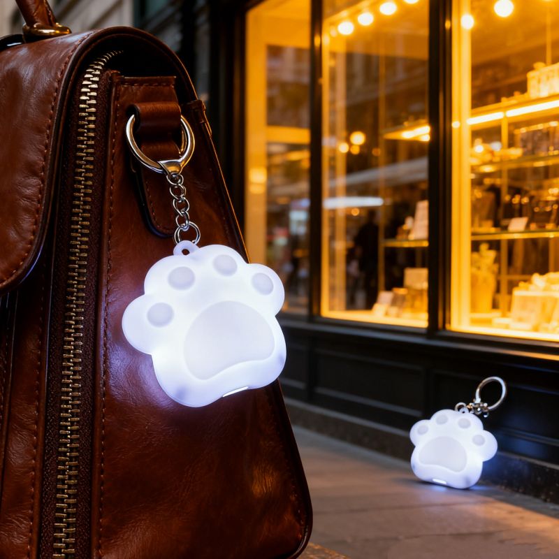 Luz LED con sensor para Carteras (Diseños en Corazón y de Patitas)