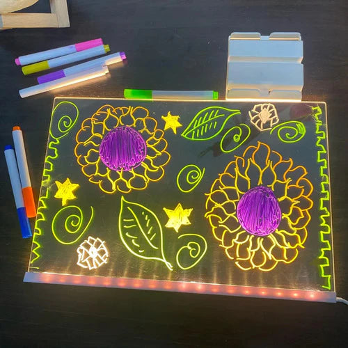 👨‍👩‍👧‍👦 El mejor Regalo Educativo🎁  — Pizarra LED Acrílica 🚀(Últimas Unidades)