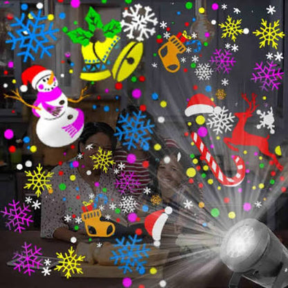 Naviluz™ – Proyector LED Navideño con 12 Diseños Mágicos