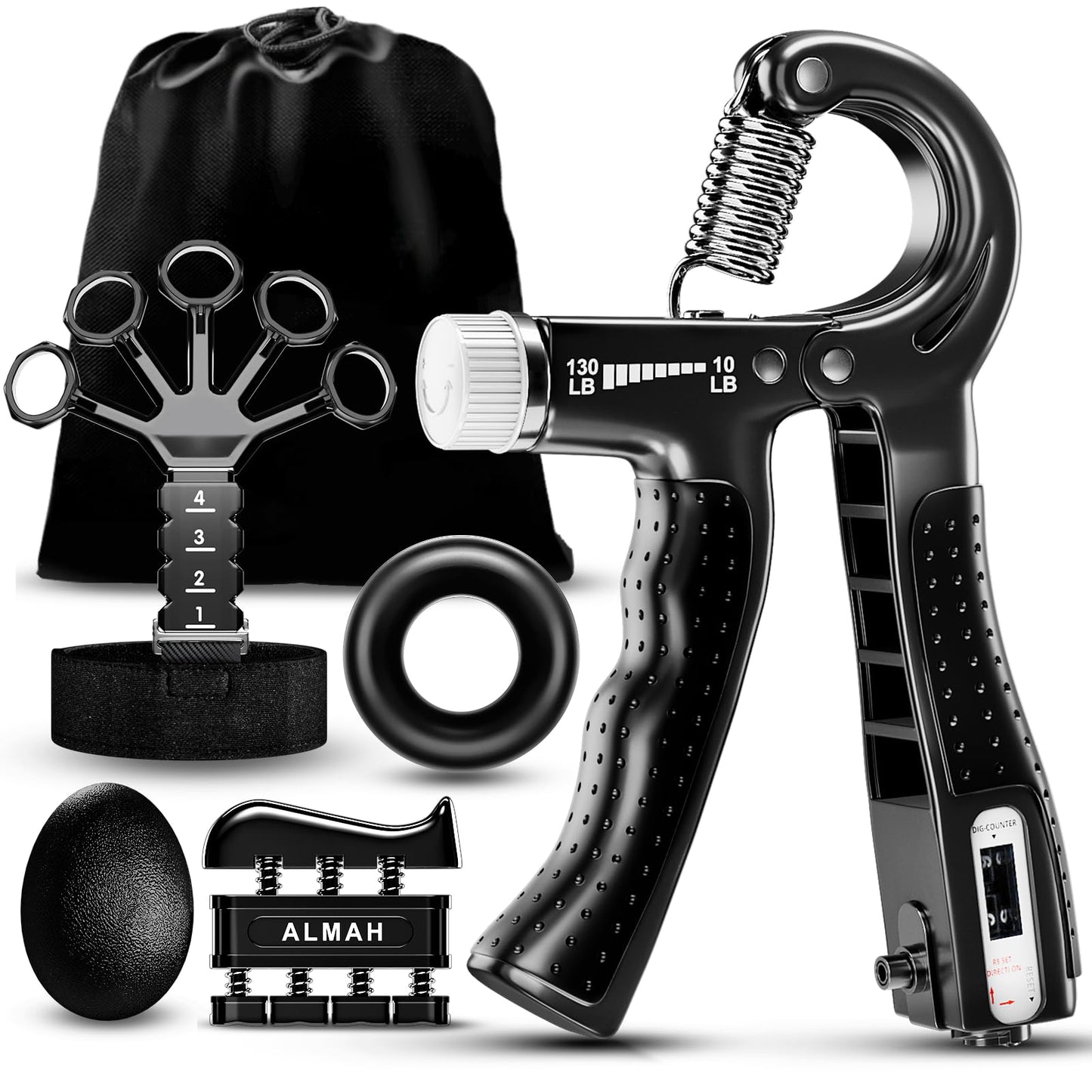AnteGripMaster™ KIT EJERCITADOR DE ANTEBRAZOS 5 en 1.