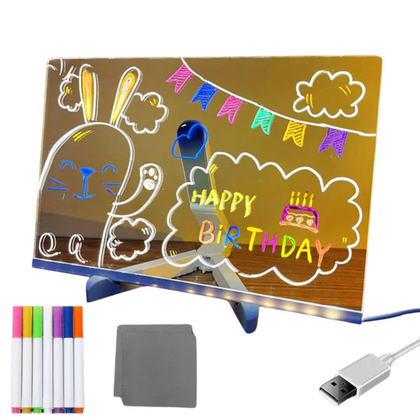 👨‍👩‍👧‍👦 El mejor Regalo Educativo🎁  — Pizarra LED Acrílica 🚀(Últimas Unidades)